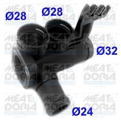 Фланец водяного охлаждения VW Bora,Caddy,Golf,Passat AUDI 80,90,A4,A6 MEAT&DORIA 93105 MEAT DORIA