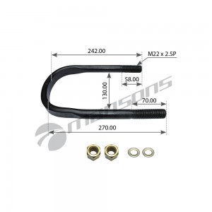 Стремянка BPW 150x270/238xМ22 в сборе 300.318 MANSONS