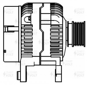 Генератор для а/м VAG Transporter T4 (90-) 1.9D/Passat B3/B4 (88-) 1.8i 90A (LG  LG1840 START VOLT