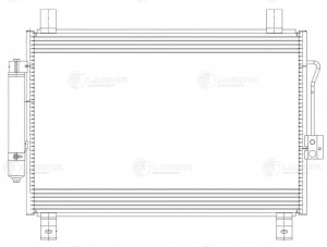 Радиатор кондиц. для а м Nissan Pathfinder (12-) Infiniti QX60 (13-) (LRAC 1460) LRAC 1460 LUZAR
