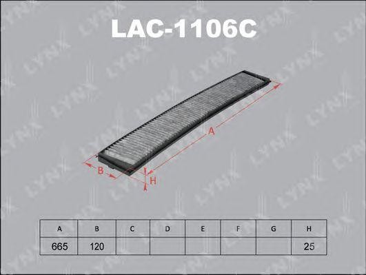 Фильтр салонный угольный подходит для BMW 3(E46) 98-05/X3(E83) 04 LAC-1106C LAC-1106C LYNXAUTO