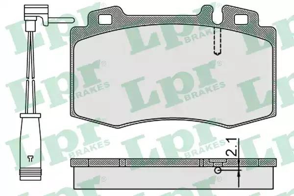 Комплект тормозных колодок 05P899A 05P899A LPR