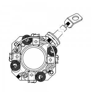 Узел щеточный стартера для а/м Hyundai Santa Fe II (09-)/Kia Sorento II (09-) 2. VBS0838 START VOLT