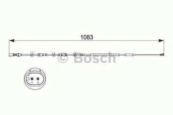 Датчик износа тормозных колодок BMW 5 (F07,F10),7 (F01) передний BOSCH 1 987 473 500 BOSCH