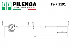 Тяга рулевая BOXER, DUCATO, JUMPER TS-P1191 TSP1191 PILENGA