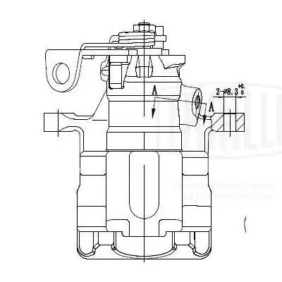 Суппорт торм. VW Golf IV (97-) зад. лев. d=38мм (CF 182011) CF182011 TRIALLI