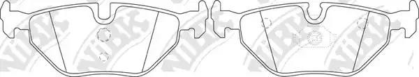 Колодки тормозные BMW 3 (E36,E46),Z3,Z4 (E85) (98-) задние (4шт.) NIBK PN0014 NIBK