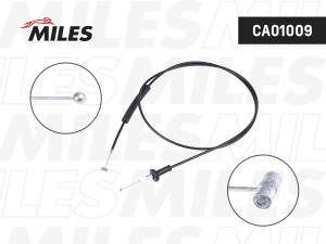 Тросик замка капота (длинный) HYUNDAI SOLARIS 10- CA01009 CA01009 MILES