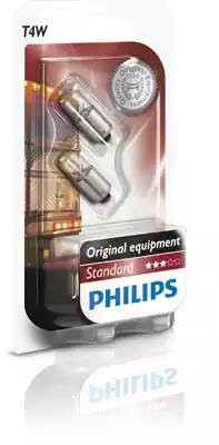 Лампа 24V T4W BA9s блистер (2шт.) PHILIPS 13929B2 PHILIPS