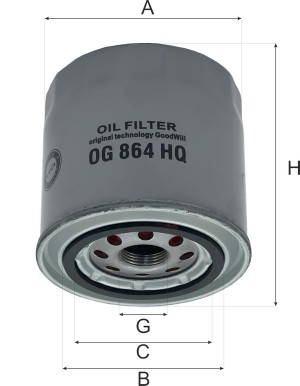Фильтр масляный двигателя OG864HQ OG 864 HQ GOODWILL