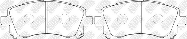 Колодки передние (SUBARU FORESTER 9702/LEGACY 9603/OUTBACK 0003) PN7390 PN7390 NIBK