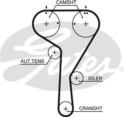 Зам на K075680XS Комплект ремня ГРМ PowerGrip Kit K015680XS (7883-11585) K015680XS GATES