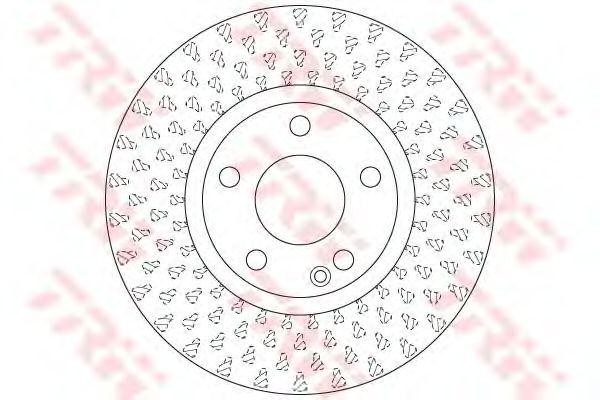Диск тормозной передний MERCEDES W176, W246 DF6501 DF6501 TRW