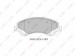 Колодки тормозные дисковые передние BD-3034 LYNXAUTO