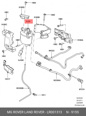 Фильтр топливный LAND ROVER Freelander OE LR001313 LAND ROVER