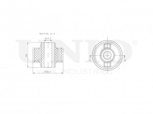 С/блок задний переднего нижнего рычага RMP-20131 UNIO