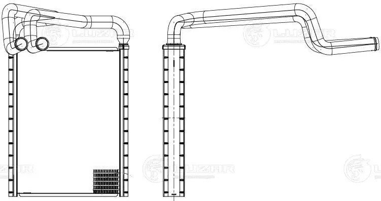 Радиатор отоп. для а/м Hyundai Tucson 15-/Kia Sportage 15- LRh0835 LRH 0835 LUZAR