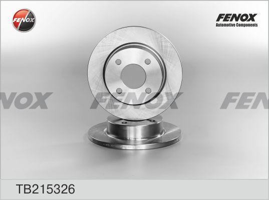 TB215326 диск тормозной передний!\ Nissan Micra 1.0/1.3 92-00 TB215326 FENOX