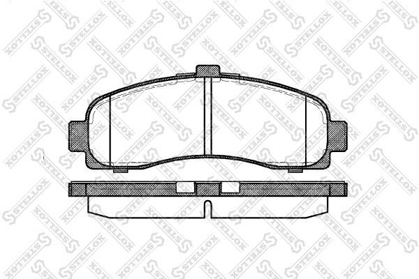 колодки дисковые п.! с антискрип. пластинами\ Nissan Micra 1.0i-1.5D 92-03 442-010B-SX STELLOX