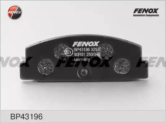 Колодки MAZDA 6, 323 C/F/S, 626 III-V, Premacy I 02- BP43196 BP43196 FENOX