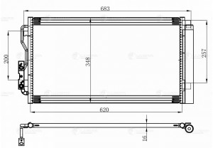 Радиатор кондиц. для а м BMW 3 (F30) (11-) (LRAC 26111) LRAC 26111 LUZAR