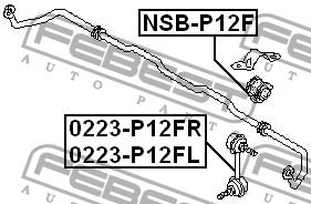 NISSAN PRIMERA P12E (2002>) NSB-P12F FEBEST