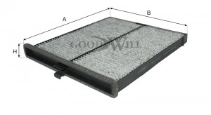Фильтр салона угольный AG353CFC AG 353 CFC GOODWILL