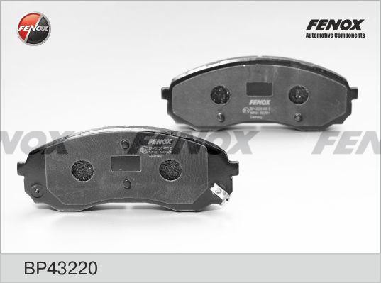 Колодки тормозные дисковые передние BP43220 FENOX