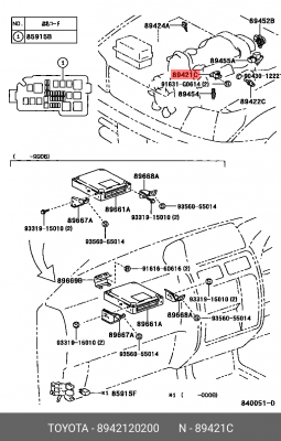 Датчик давления турбины 89421-20200 89421-20200 TOYOTA