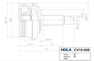 VAZ LADA PRIORA (2008>) CV10-008 HOLA