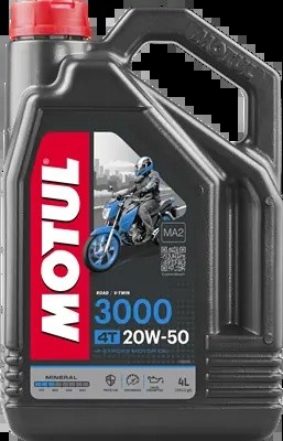 Масло моторное MOTUL 3000 4T 20W50 мин.4л 107319 MOTUL