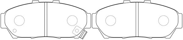 Колодки дисковые HO Integra DC1/2/DB6/8 93-00, DB7 93-95, Orthia EL2/3 96-02, EL BP28337 SB NAGAMOCHI