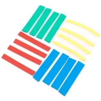 Трубка термоусадочная набор №8 (16 шт) Ф 6/3, 8/4,10/5,12/6 (по 4 шт) "VOLTON" VLT250048 VOLTON