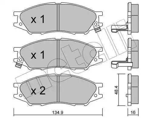 NISSAN ALMERA CLASSIC (B10) (2006>) 2208100 METELLI