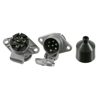 Розетка 7 полюсов (металл, винты) 07343 FEBI BILSTEIN