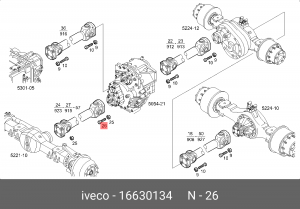 болт! М12х45\ Iveco 16630134 IVECO