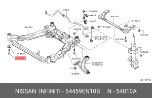 болт подрамника!\ Nissan 54459-EN10B NISSAN