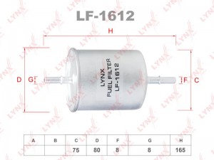 Фильтр топливный LF-1612 LYNXAUTO