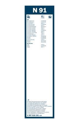 Щетка стеклоочистителя MAN MERCEDES 900мм для грузовиков и автобусов Twin BOSCH 3397018191 BOSCH