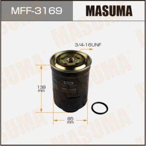 фильтр топливный!\ Toyota Land Cruiser/Hi-Ace/Hi-Lux, Mazda B 2.5D/TD/D-4D-4.2TD MFF3169 MASUMA