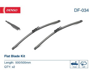 Щетка стеклоочистителя 500/500mm бескаркасная к-кт DF-034 DF-034 DENSO
