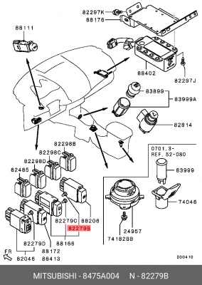 Лампа 14V 0,4W MITSUBISHI 1 шт. 8475A004 8475A004 MITSUBISHI