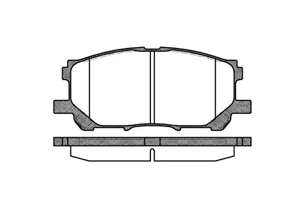 1039 00 D2249-01=FDB1715 [0446548080] !колодки дисковые п.\ Lexus RX300 all 03> 103900 REMSA