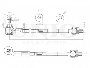 Тяга рулевая левая SSP-30099 UNIO