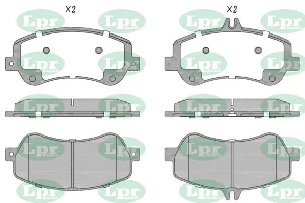 Колодки тормозные дисковые 05P1762 05P1762 LPR