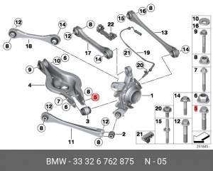 болт подвески!\ BMW All 33 32 6 762 875 BMW