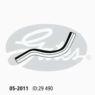 Изогнутый патрубок системы охлаждения 05-2011 (4275-52011) 052011 GATES