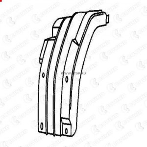 крыло переднее! половинка \Scania R114/124/144 144200 COVIND