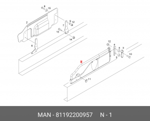 Противошумовой передник 81192200957 MAN