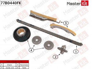 Комплект цепи ГРМ MITSUBISHI 4M42 77B0440FK 77B0440FK MASTER KIT